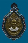 【正牌】寺廟屈臣周 白龍使 吳錦溪仙廟 吳錦溪仙自身佛牌 配戴型 連銀色鐳射防水殼(No.29197)