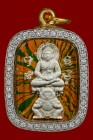 【正牌】屈他沙辦 帕阿贊頓大師 佛祖坐哈努曼天神 配戴型 連意大利金鑽防水殼(No.30368)