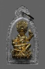 【正牌】寺廟屈班能 龍婆觀大師 五眼四耳天神 連閃銀色邊防水殼(NO.29168)