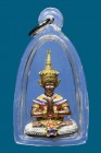 泰國佛牌 婆吞周醒大師 金面NORA天神 小立尊 配戴型 連防水透明殼(No.26123)