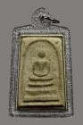 【正牌】寺廟屈甩梗 (阿贊多本廟) 祟笛 配戴型 連閃銀色邊防水透明殼(No.29813)