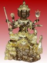 【正神】泰國佛像 寺廟屈嬌戰化 2558 龍鳳四面神{雙色燙金}【10.5寸高】供奉型 (No.30382)