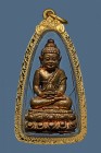 【正牌】龍婆滿大師 龍婆燙泵大師【生命伴侶 藥師佛】(大模) 配戴型 連意大利金防水殼(No.30330)