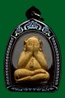 【正牌】寺廟屈破錫鐵  龍婆絕大師 必打 配戴型 連銀色鐳射防水殼(No.30142)