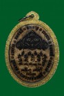 【正牌】龍婆馬哈史喇{龍婆濟公}【單眼椰殼 拉胡天神】配戴型 連閃金色邊防水殼(No.29063)