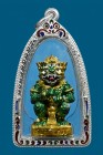 【正牌】古巴博洋大師 五眼四耳天神 {金綠色彩繪版}配戴型 連純銀龍也防水殼(No.29672)	