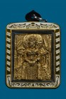 【正牌】寺廟屈特騎 龍婆勇郁大師/ 龍婆拉架大師 樹仙 古樹女神(上色版)配戴型 連鐳射金色防水殼(NO.29203)