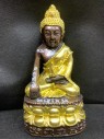 泰國佛像 寺廟屈班柏 老虎廟 龍婆三安大師 藥師佛{7寸高}供奉型【燙金版】(No.28937)