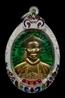 【正牌】阿贊坤潘師傅 二哥豐{鍍金色}配戴型 連純銀龍也防水殼(NO.29629)