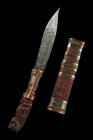 泰國聖物 寺廟屈班柏 老虎廟 龍婆三安大師 2560年 滅魔刀 (啡色) (No.29088)