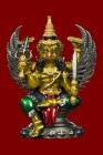 【正牌】寺廟屈通那米 龍婆嚴大師 鷹神迦樓羅【彩繪 2寸高】供奉型(NO.28620)