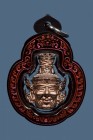 【正牌】寺廟屈確喔燙 龍婆公大師 魯士那洛 {玫瑰金色} 佩戴型 連黑粉色雷射防水殼(NO.29603)