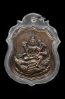 【正牌】寺廟屈啦登樂 龍婆MAN大師 四面神騎鳳凰 配戴型 連透明防水殼 (No.29863)