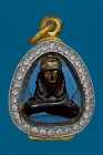 【正牌】寺廟屈叻叻 龍婆爽 七色力泥必打 小立尊 附驗證卡 連意大利金鑽開合防水殼 (No.29980)