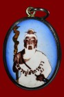 【正牌】周欽南白龍王 {白龍王仙尊 瓷面locket佛牌} 附驗證卡 連純銀殼(NO.29286) 