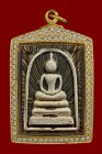 【正牌】龍婆笨大師 彩泥崇笛 (後師傅自身) 配戴型 連意大利金鑽防水殼 附驗證卡(No.30549)