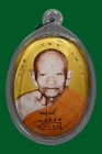 【正牌】聖僧龍婆孔大師 2554 自身LOCKET (黃色大模) 配戴型 連透明防水殼(No.29241)