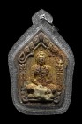 寺廟屈白當危 龍婆銅瑪大師 坤平佛牌 配戴型 連閃銀邊防水殼(No.27872)
