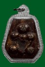 【陰料】屈白轆沈跌氹 龍婆震史大師 格獨皮 {108靈馬哈砵} 配戴型 連閃銀色防水殼(No.39193)