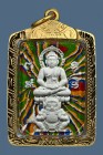 【正牌】屈他沙辦 帕阿贊頓大師 佛祖坐哈努曼天神 配戴型 連意大利金防水殼(No.30370)