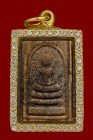 【正牌】屈班柏(老虎廟) 龍婆笨大師 崇笛 附驗證卡 連意大利金鑽防水殼(No.30492)	