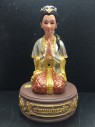 泰國佛像 孔雀王 古巴阿里阿察大師 願望女神 (銀色) 供奉型 {6寸高} (No.27598)