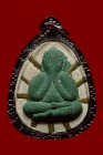 【正牌】泰國佛牌 寺廟屈班麗 龍婆冠大師 89歲特別版 九金必打 附驗證卡 連黑色邊防水殼(No.30202)
