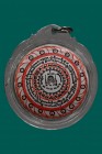 【正牌】寺廟屈伴平 高僧龍婆倫大師 轉運輪佛牌後自身locket 配戴型 連透明防水殼(No.29630)