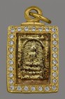 【正牌】寺廟屈鐵冠燙 龍婆啤大師 一噴祟笛佛牌【第一期 細模】附驗證卡(No.30502)
