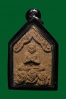 【正牌】阿贊宋拔師傅 2560年 阿贊方師傅自身 配戴型(啡玉)連黑色邊防水透明殼(NO.29913)
