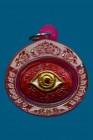 【正牌】2560年四面神大法會 桃花眼{紅底紅寶石}配戴型 連粉色鐳射邊防水殼(No.30053)