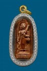 【正牌】寺廟屈三暗 龍婆爹大師 2503 *行走佛* 配戴型 連意大利金鑽防水殼 附驗證卡(No.30412)