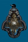 【正牌】泰國佛牌 寺廟屈班柏 老虎廟 龍婆三安大師 象神佛牌【銀色】配戴型 連鐳射黑銀色防水殼(No.30212)