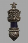 【正牌】 龍婆拉架大師 龍婆濟公大師 化太歲拉胡符通 {銅色} 配戴型(No.30458)