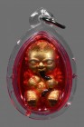 九級高僧龍婆靚大師【早期】古曼童咬臍帶 配戴型 連透明防水殼 (NO.28477)