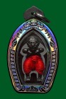 【正牌】龍婆蓋大師 魂魄庸 小立尊(紅色) 配戴型 連鐳射防水殼(No.29671)
