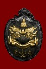 高僧龍婆靚大師 拉胡天神(黑金色 經灰版)後鷹神 配戴型 連黑銀色防水殼(NO.28291)