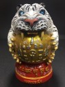 【正神】寺廟屈班柏 龍婆三安大師 老虎抱糖 供奉型 (白色)(No.29727)