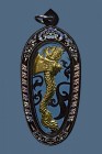 【正牌】寺廟屈所術運 帕阿贊立大師 水龍拉胡滅魔斧 連鐳射黑銀色防水殼(No.30230)