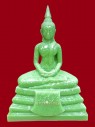 【正神】泰國佛像 寺廟屈所燙 所燙佛 {翡翠綠色}【9.8寸高】供奉型 (No.29813)