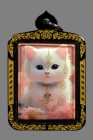 泰國皇室御用白衣法師 阿贊喬師傅【招財金貓】Locket 佩戴型 連特色黑金色防水殼(No.27845)