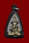 泰國佛像 寺廟屈旁旦 龍婆PLENG大師 象神 (銅色) 配戴型 連黑色邊防水殼(No.21047)