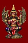 【正牌】寺廟屈通那米 龍婆嚴大師 鷹神迦樓羅【彩繪 2寸高】供奉型(NO.28616)