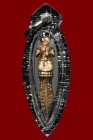 泰國聖物 阿贊旁師傅 2565年 天神鑽石法刀{混合銅聖材質}配戴型 連黑銀色邊防水殼(No.24272)