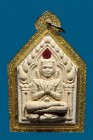【正牌】 寺廟屈確喔燙 龍婆公大師 2565年 雙刀坤平 配戴型 連閃金邊防水殼(No.29781)