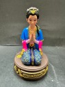 泰國佛像 孔雀王 古巴阿里阿察大師 願望女神 (藍色)【6寸高】供奉型(No.23907)