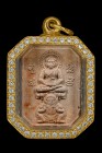 【正牌】屈他沙辦 帕阿贊頓大師 佛祖坐哈努曼天神 配戴型 連意大利金鑽防水殼(No.30372)