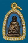 【正牌】九大聖僧龍婆多大師 宋大峰 {第二期} 配戴型 附驗證卡 連意大利金鑽防水殼(No.30392)