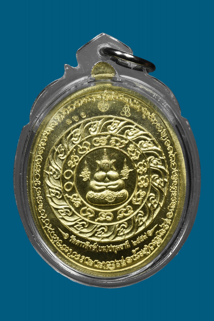 泰国佛牌 龙婆迪师傅 鲁士刺符布周十面派天神 (红金色) 配戴型(no.