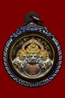 【正牌】龍婆靚大師 拉胡天神(三色) 後十二生肖 配戴型 連雷射黑銀色邊防水殼(No.29648)	
